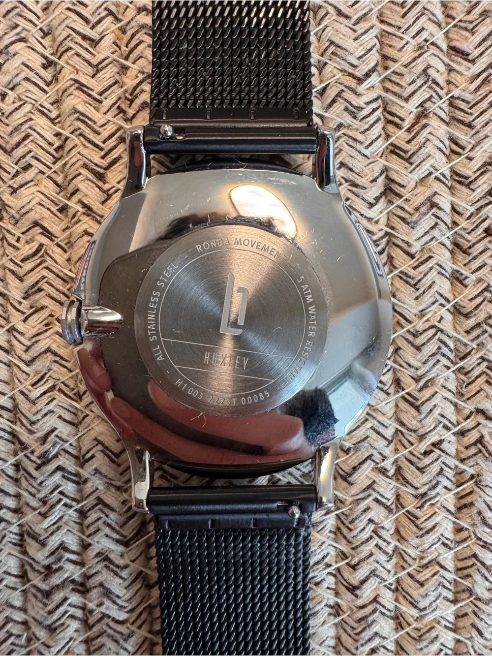 Lilienthal Berlin Huxley - Black Mesh Strap Men's Watch